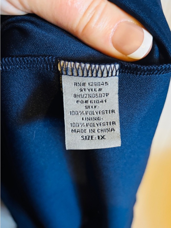 bailey blue Navy Lace Spaghetti Strap Mini Dress with Braided Belt - Picture 4 of 6